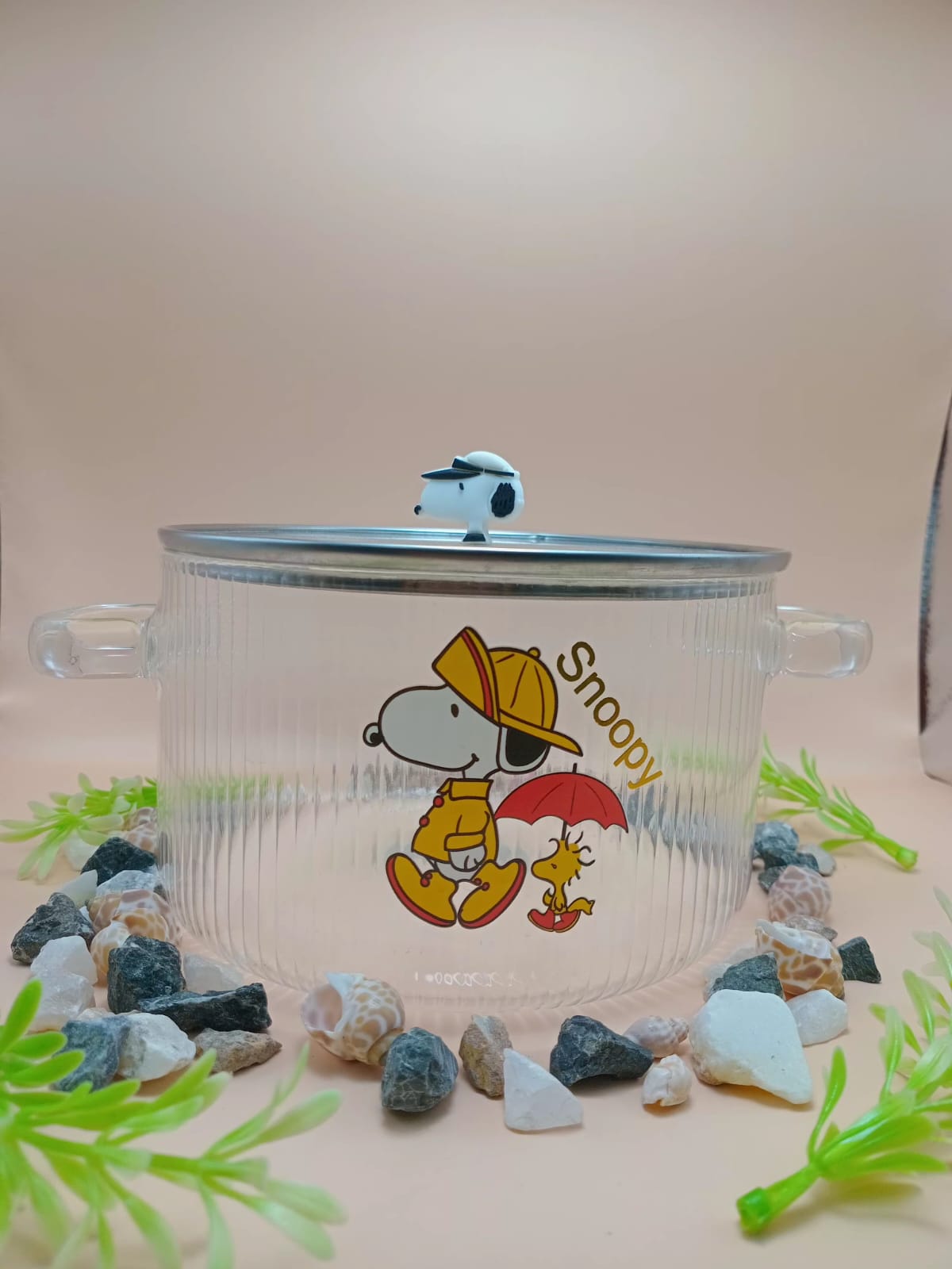 Cartoon Glass Bowl with Lid Cartoon Glass Bowl with Lid