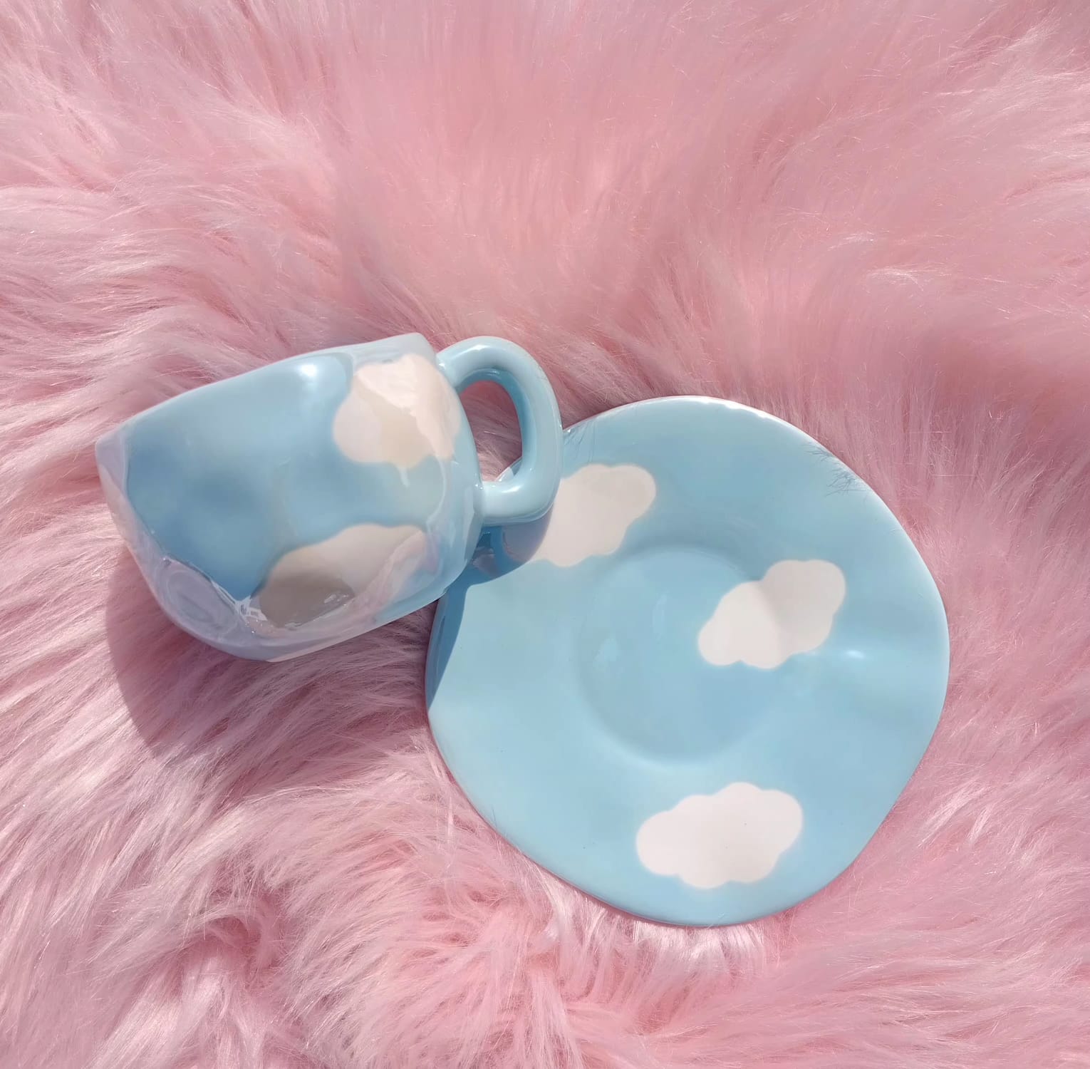 Mini Cloud Ceramic Cup and Saucer Set Mini Cloud Ceramic Cup and Saucer Set
