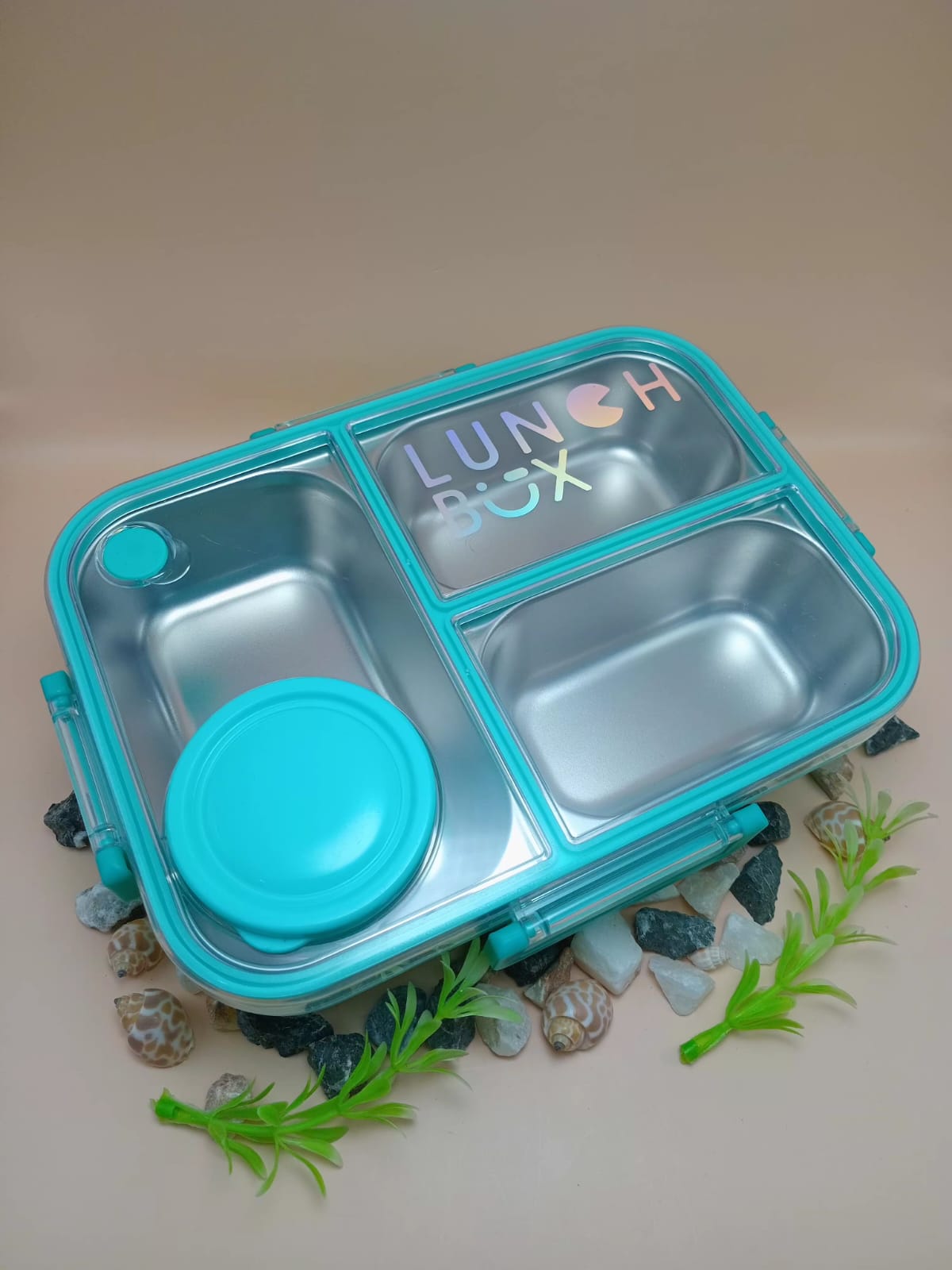Compartment Lunch Box with Sauce Cup Compartment Lunch Box with Sauce Cup