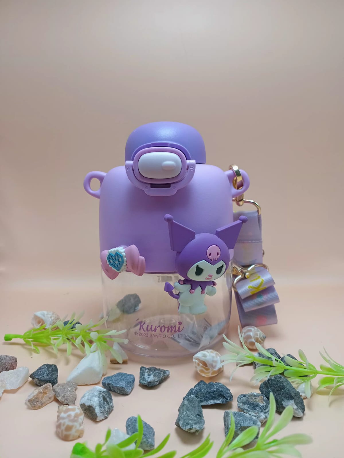 Cartoon Water Bottle with Shoulder Strap Cartoon Water Bottle with Shoulder Strap