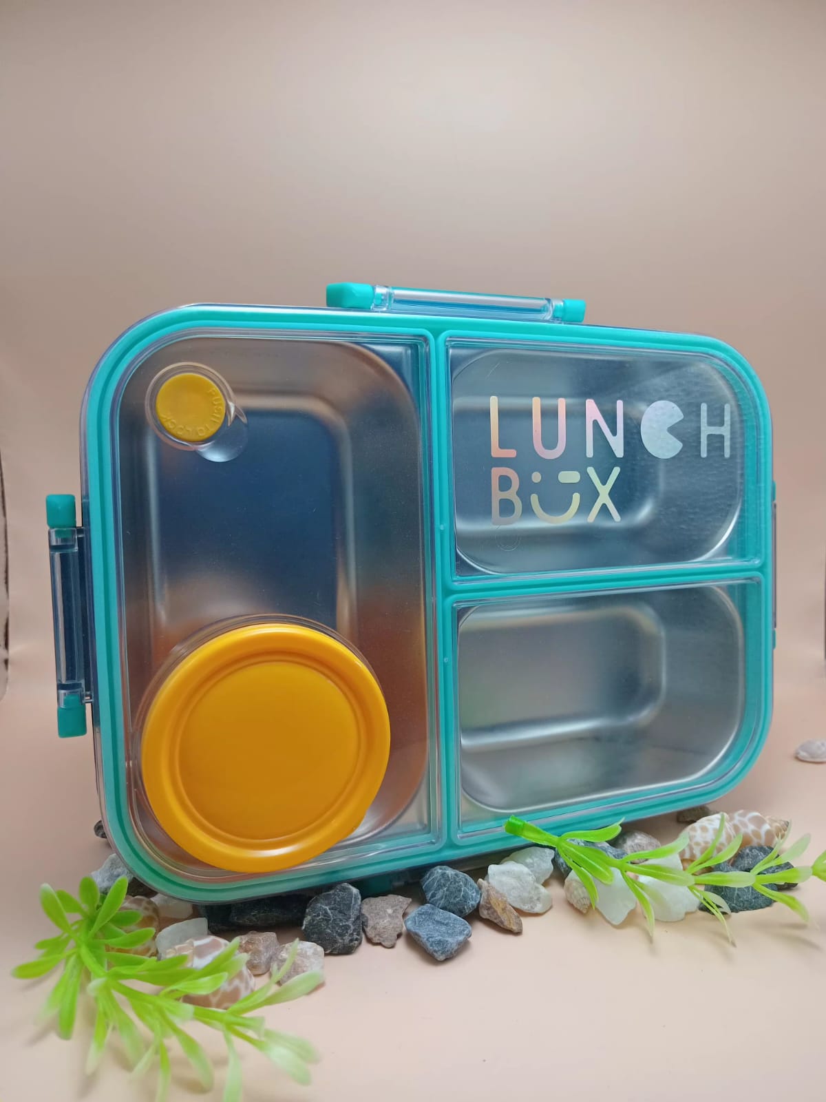 Compartment Lunch Box with Sauce Cup Compartment Lunch Box with Sauce Cup