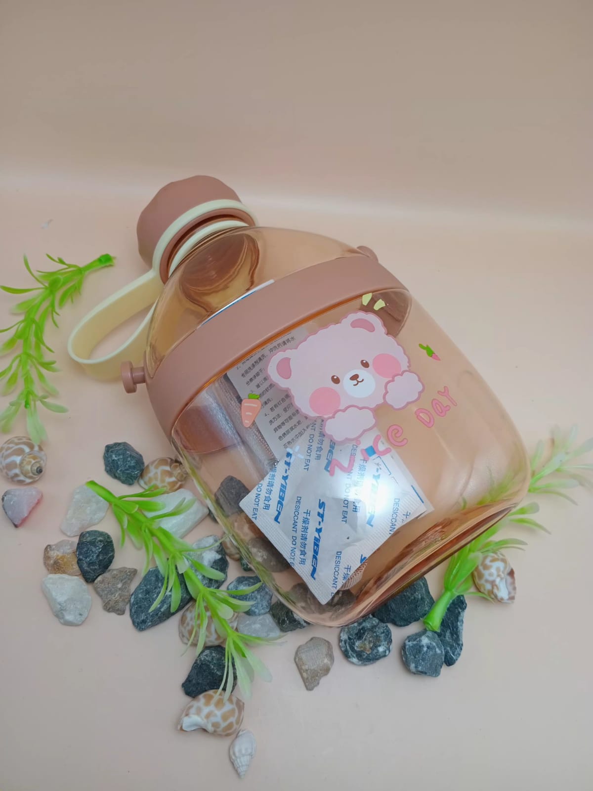 Cartoon Water Bottle with Wrist Strap Cartoon Water Bottle with Wrist Strap