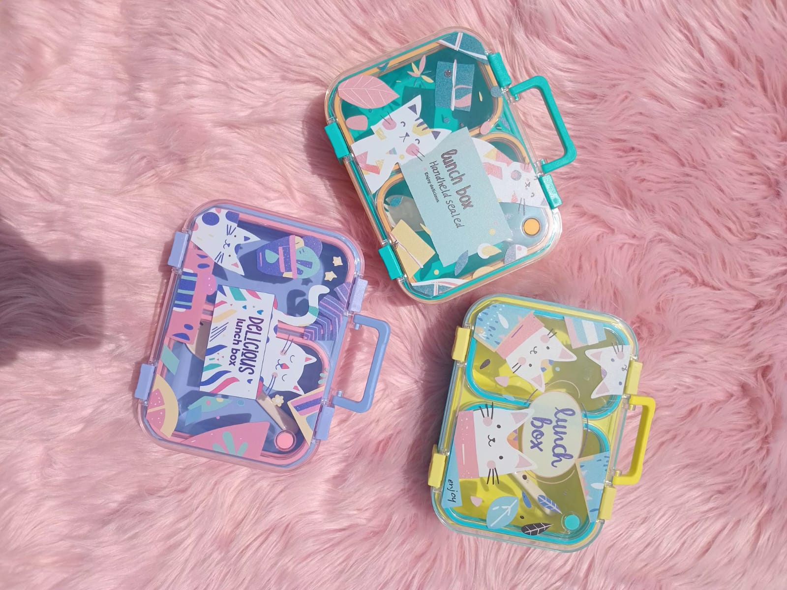 Cartoon Lunch Box with Handle Cartoon Lunch Box with Handle