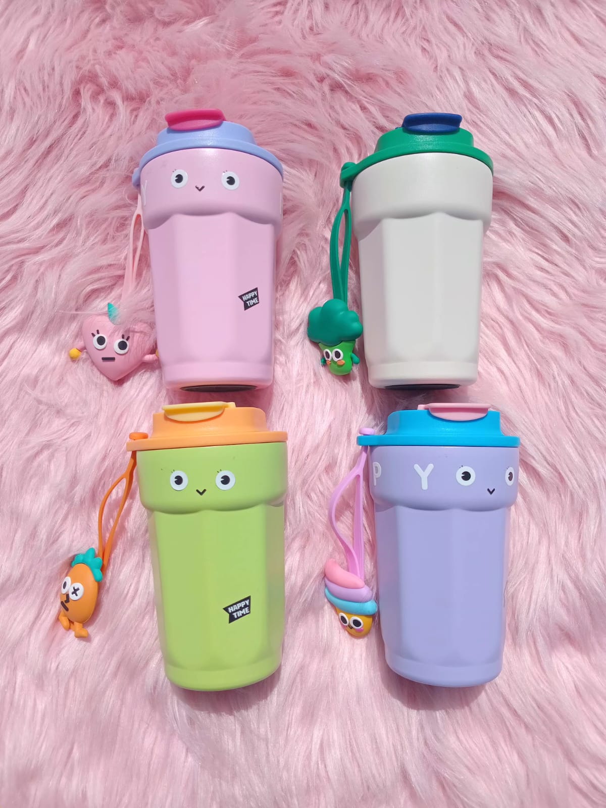 Cartoon Travel Tumbler with Strap Cartoon Travel Tumbler with Strap