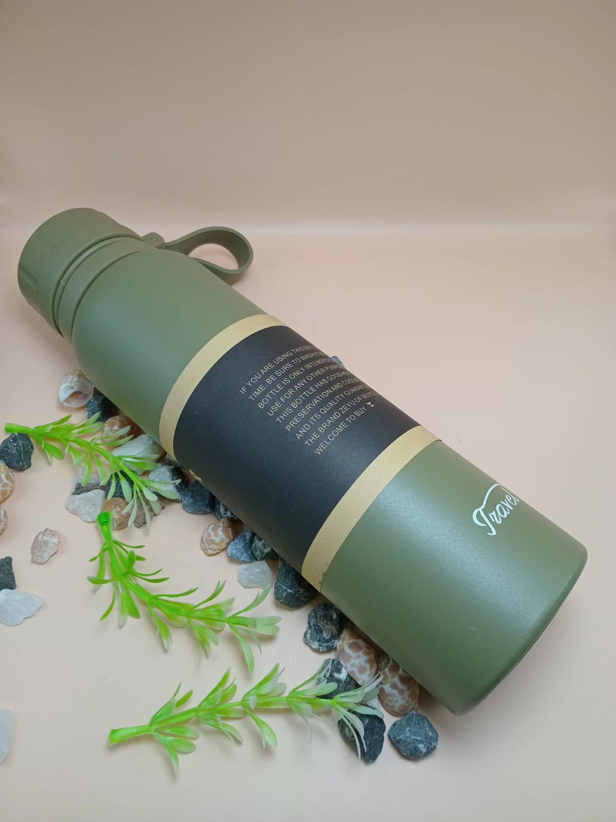 Travel Vacuum Bottle with Carry Loop Travel Vacuum Bottle with Carry Loop