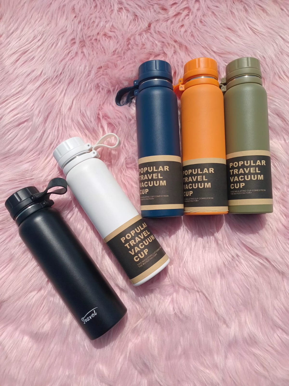 Travel Vacuum Bottle with Carry Loop Travel Vacuum Bottle with Carry Loop