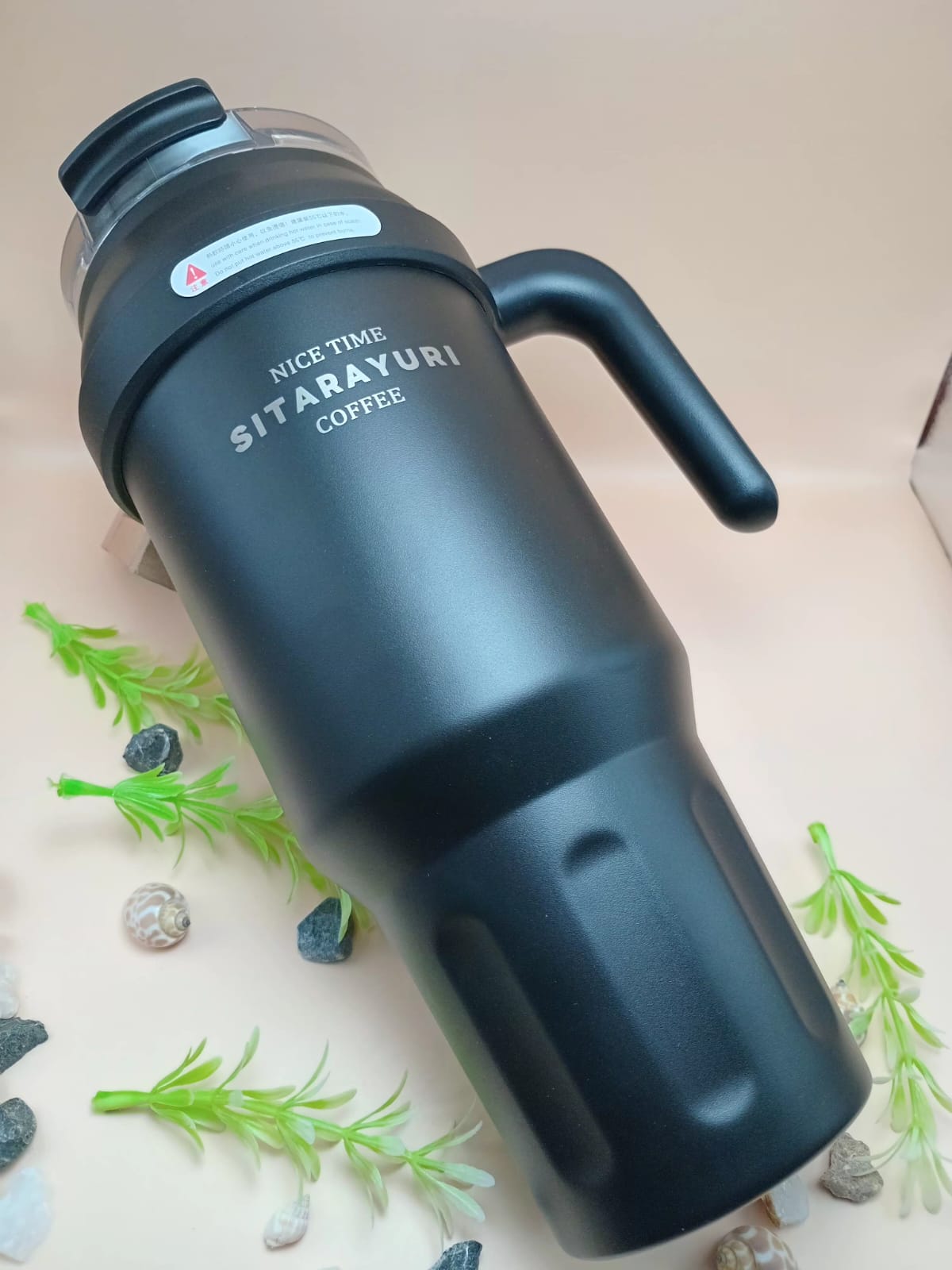 Travel Tumbler with Handle and Straw Travel Tumbler with Handle and Straw