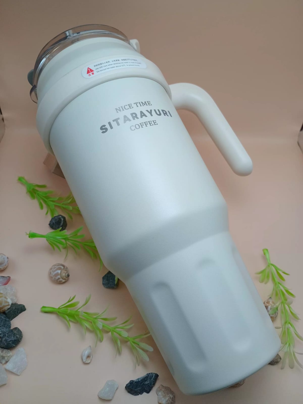 Travel Tumbler with Handle and Straw Travel Tumbler with Handle and Straw