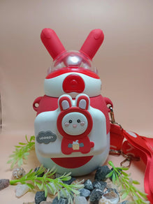 Cartoon Water Bottle with Shoulder Strap