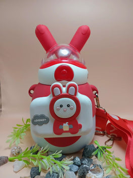 Cartoon Water Bottle with Shoulder Strap