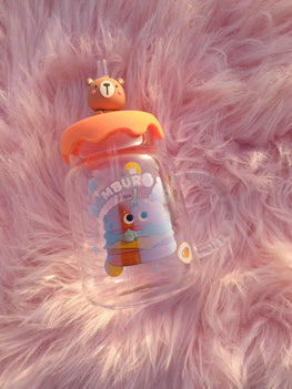 Cartoon Tumbler Cup with Lid and Straw