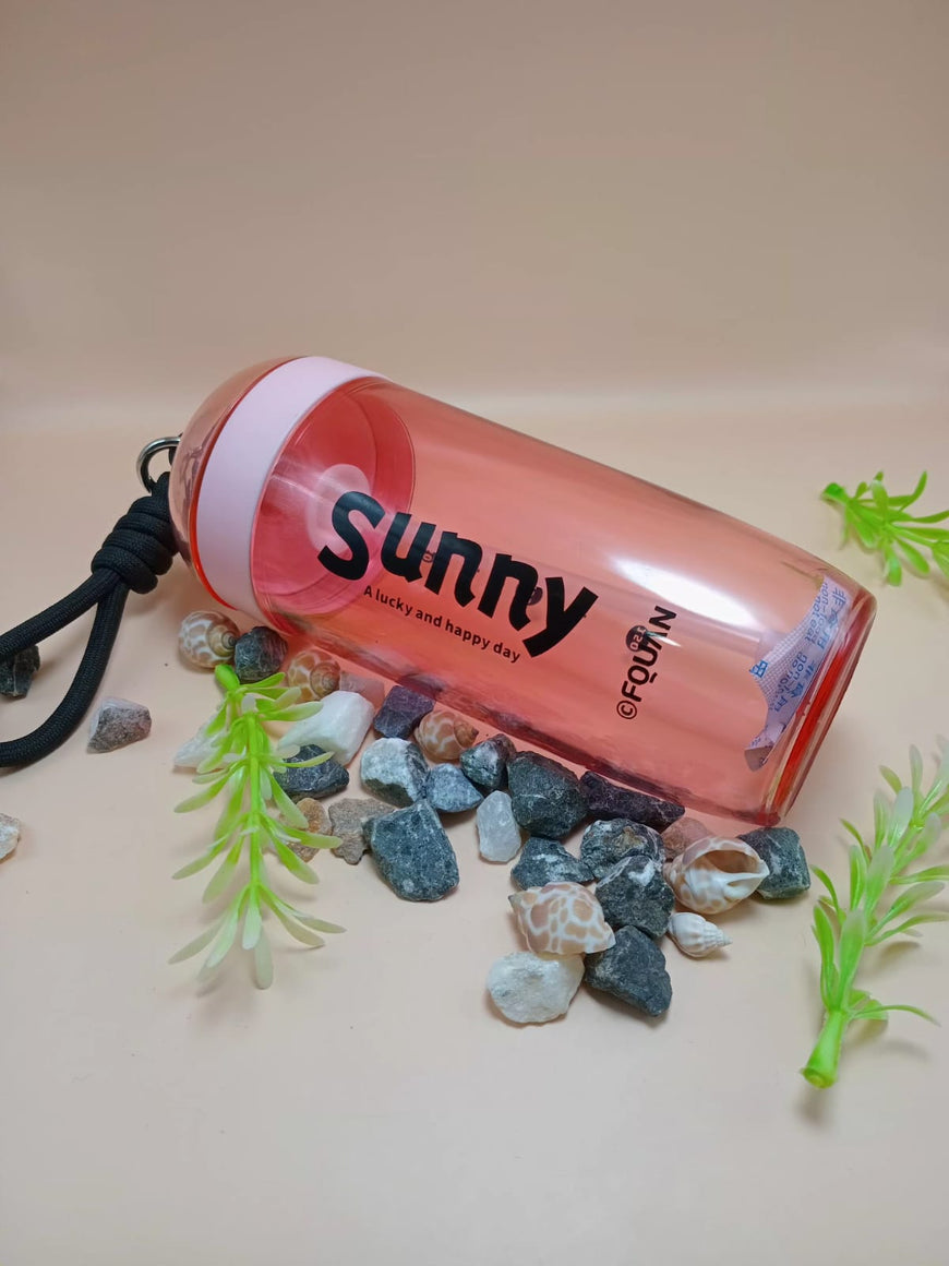Printed Water Bottle with Wrist Strap