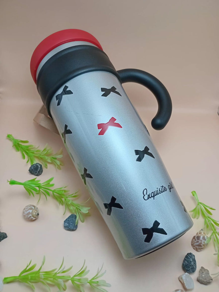 Printed Tumbler with Handle and Straw