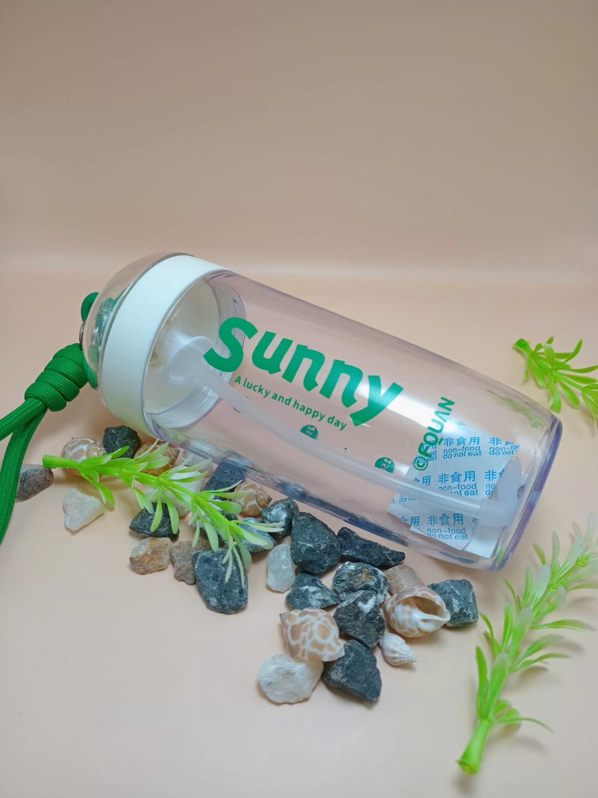 Printed Water Bottle with Wrist Strap