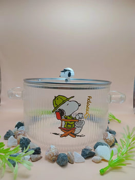 Cartoon Glass Bowl with Lid