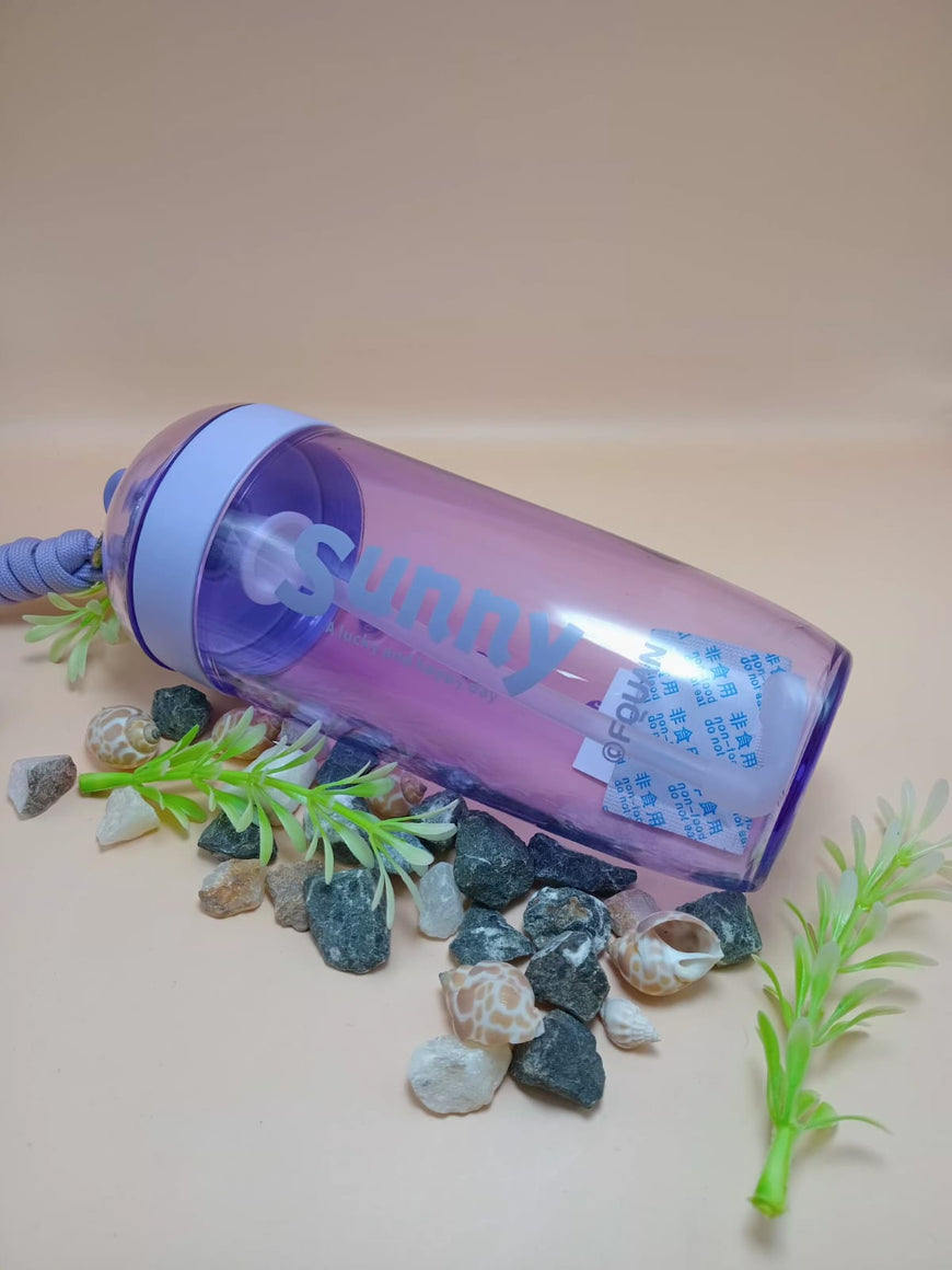 Printed Water Bottle with Wrist Strap