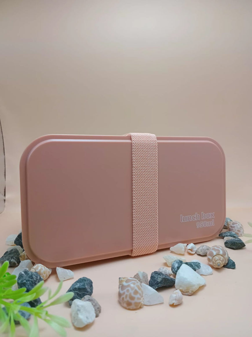 Rectangular Lunch Box with Spoon and Fork