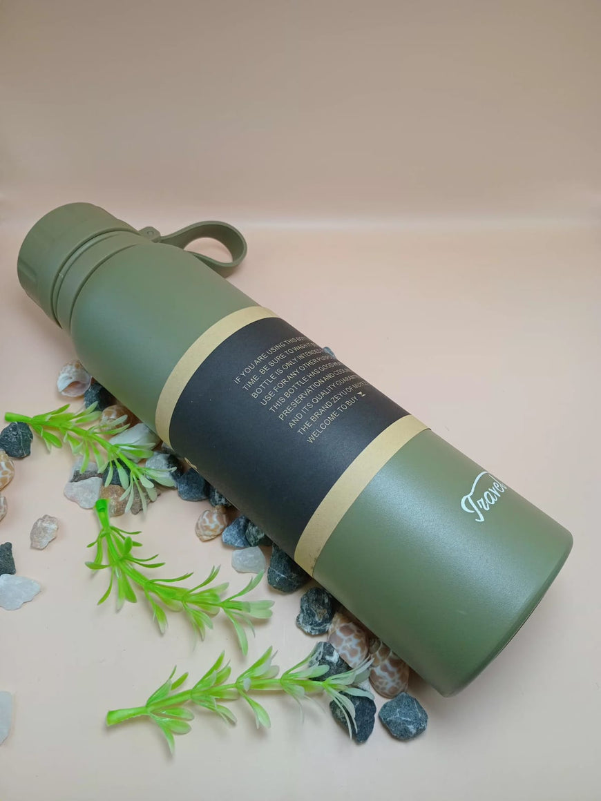 Travel Vacuum Bottle with Carry Loop